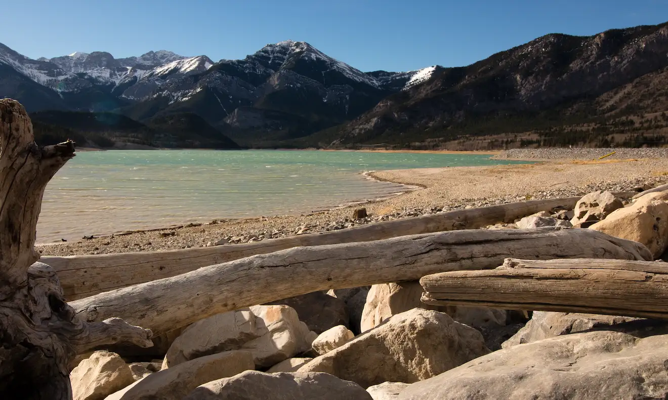 Lac Des Arcs Mountain Landscape